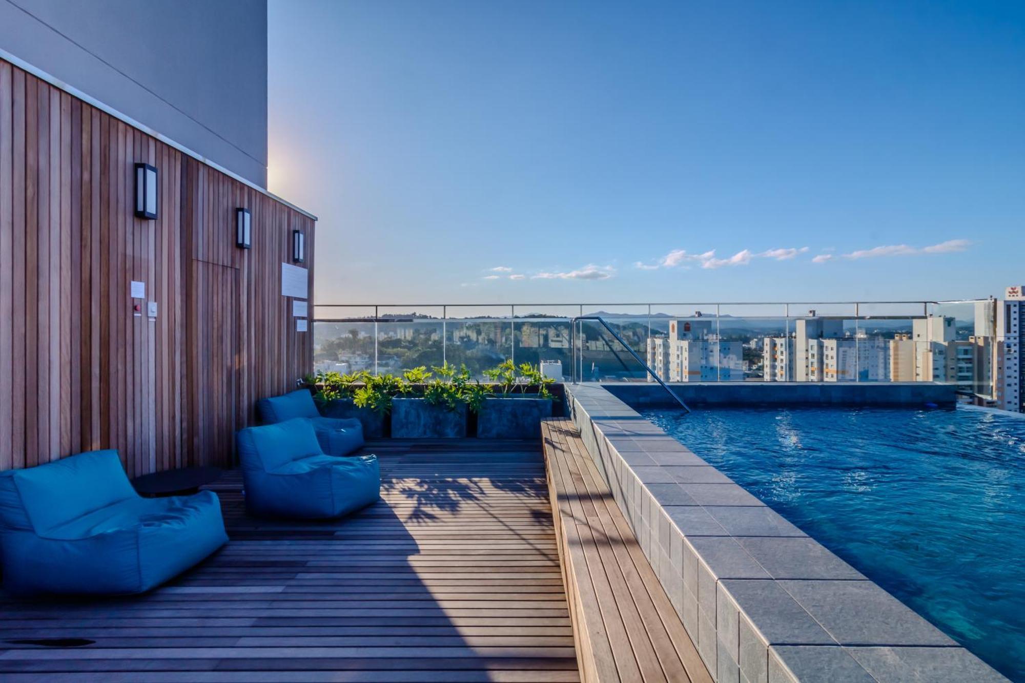 Loft Novo Todo Mobiliado Com Wifi Piscina E Proximo A Oktober Apartment Blumenau Exterior foto