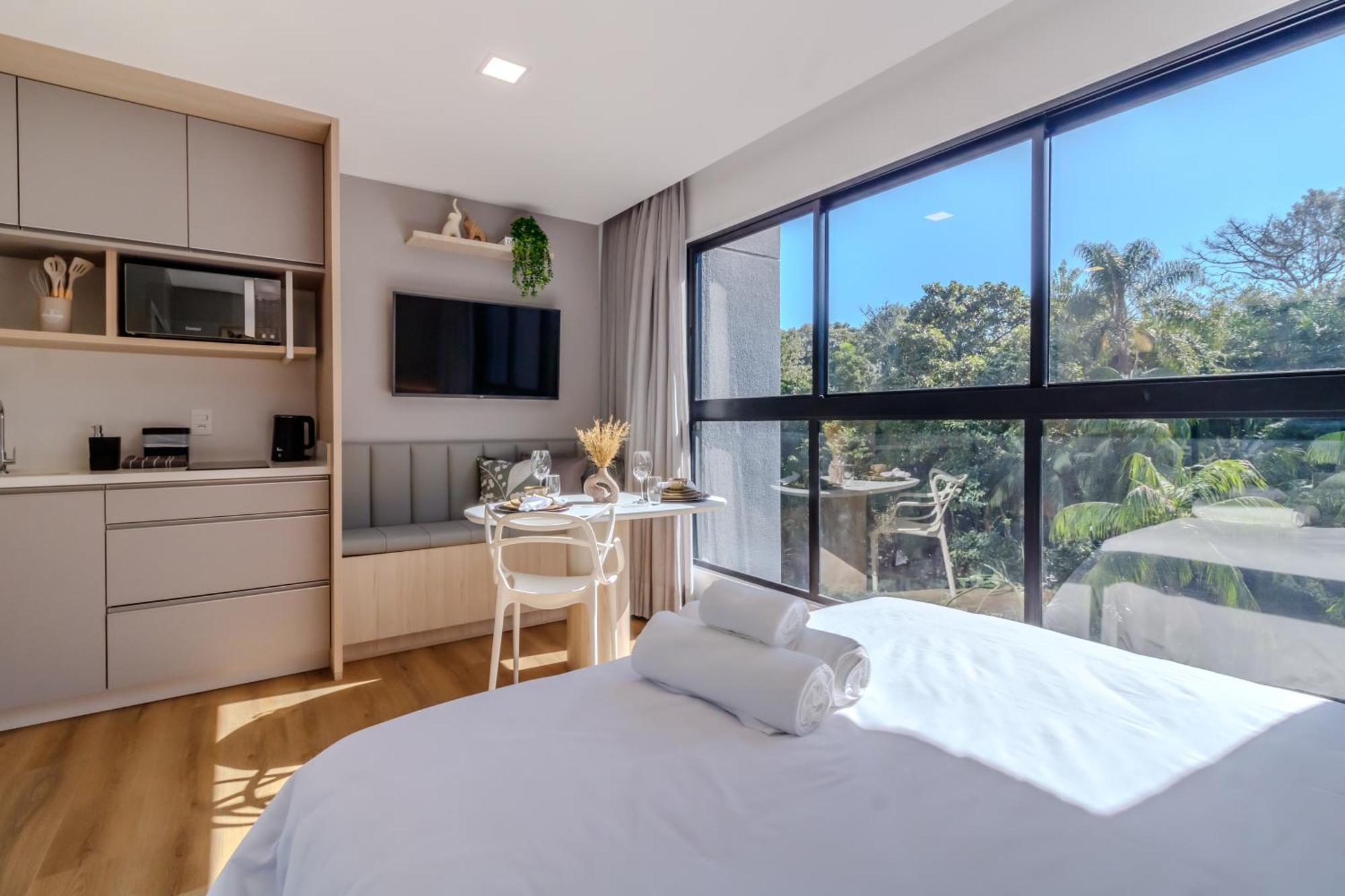 Loft Novo Todo Mobiliado Com Wifi Piscina E Proximo A Oktober Apartment Blumenau Cameră foto