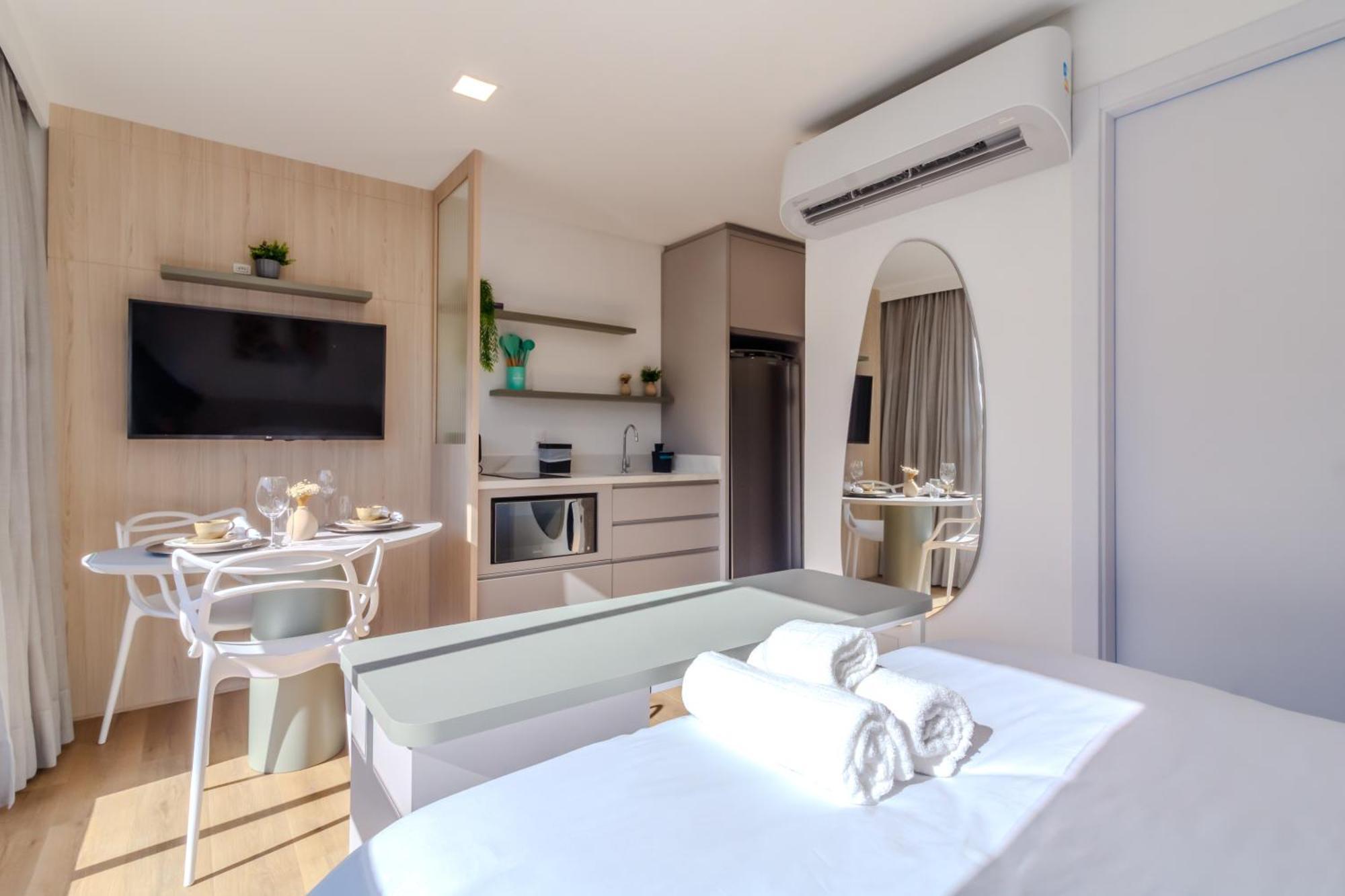 Loft Novo Todo Mobiliado Com Wifi Piscina E Proximo A Oktober Apartment Blumenau Cameră foto