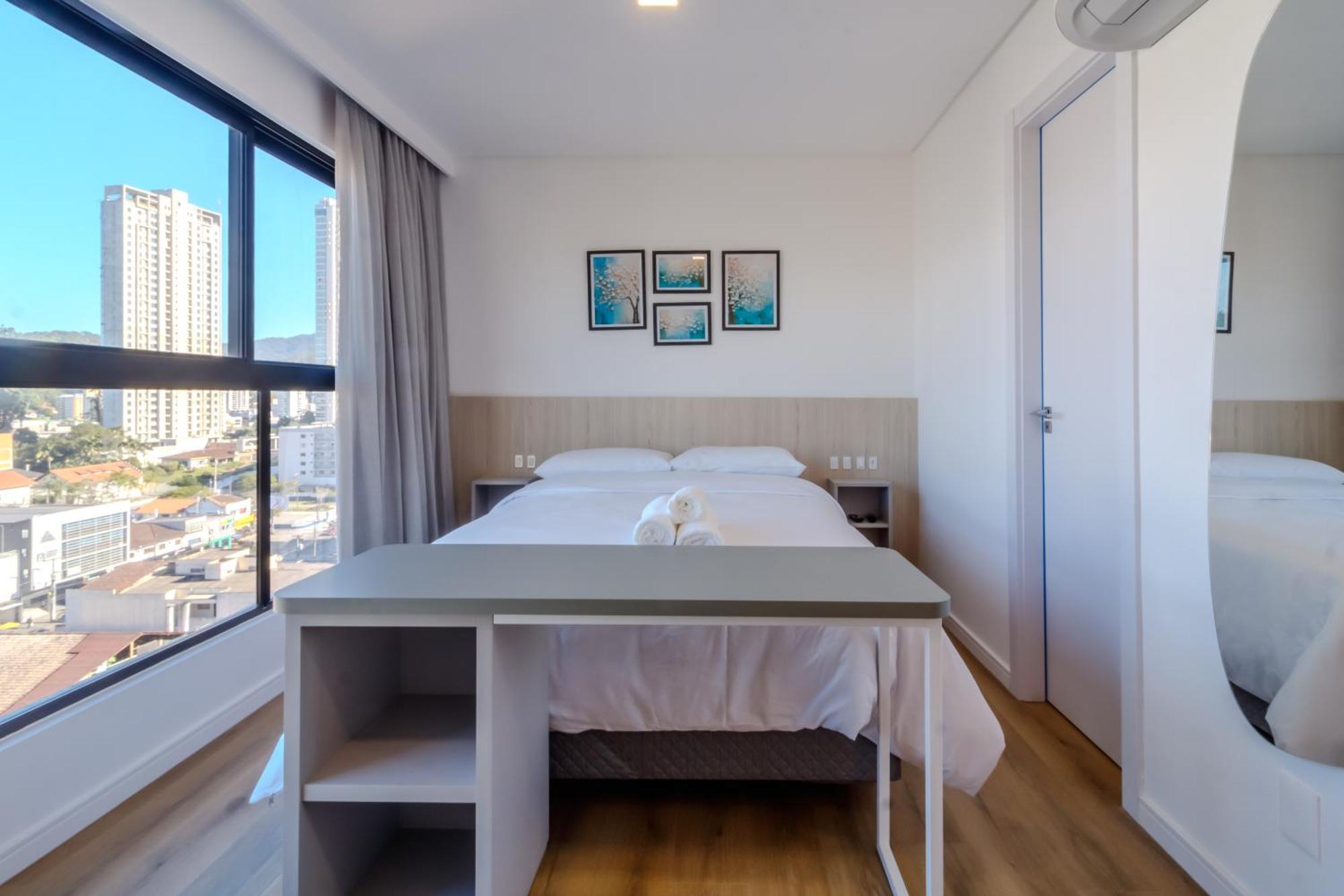Loft Novo Todo Mobiliado Com Wifi Piscina E Proximo A Oktober Apartment Blumenau Exterior foto